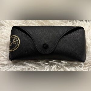 Ray-Ban Black Textured Leather Sunglasses Case